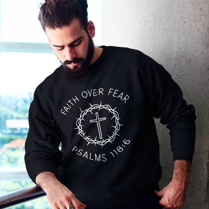 Faith Over Fear Christian Hoodie