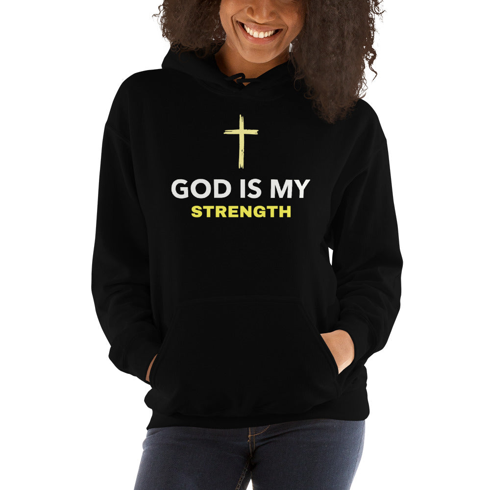 God is my Strength Christian Hoodie